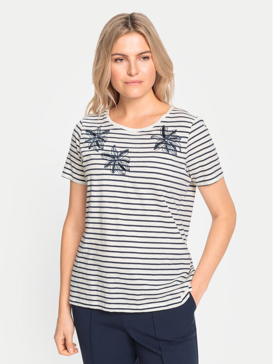 Olsen Olsen Póló 11105068 Ekru Regular Fit