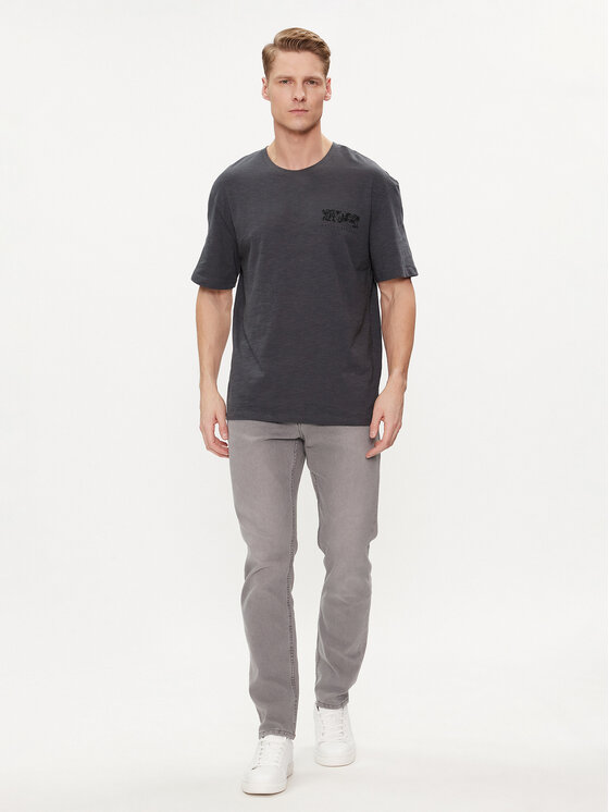 Jack&Jones Jack&Jones Тишърт Guru 12249187 Сив Relaxed Fit
