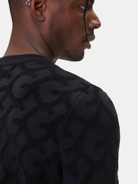 Guess Guess Pullover M5BR19 Z0470 Schwarz Regular Fit