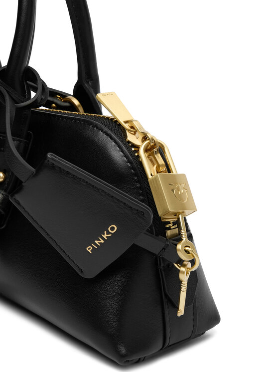 PINKO PINKO Soma Bowling Bag Baguette AI 25-26 PLTT 105334 A0QO Melns