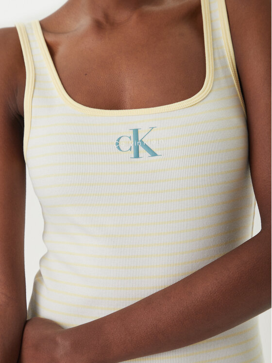 Calvin Klein Jeans Calvin Klein Jeans Marškinėliai LV047F832G Geltona Slim Fit