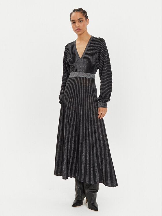 PINKO Pinko Džemper haljina Bastet 104442 A28U Crna Regular Fit