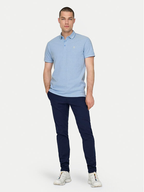 Only & Sons Only & Sons Polokošile Fletcher 22024827 Světle modrá Regular Fit