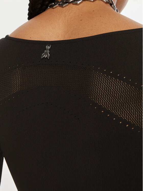 Patrizia Pepe Patrizia Pepe Vestito di maglia 8A1348 K195 K103 Nero Slim Fit
