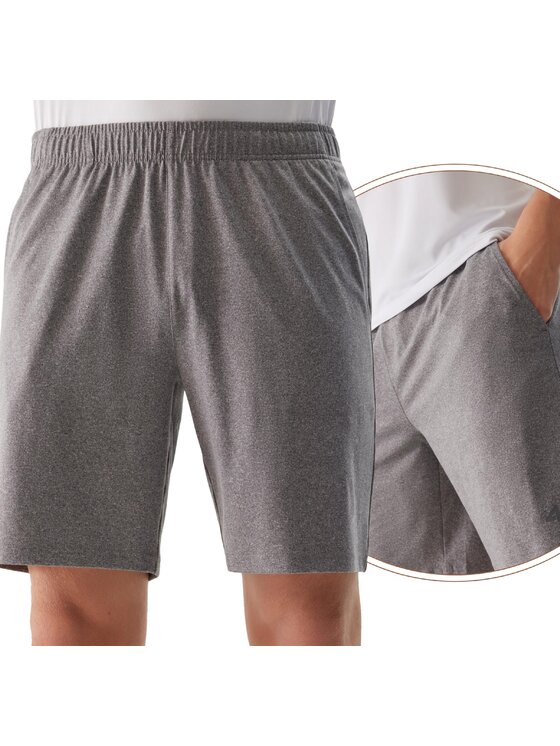 4F 4F Pantaloncini sportivi 4FWSS24TFSHM383-27M Grigio Regular Fit
