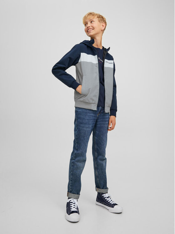 Jack&Jones Junior Jack&Jones Junior Μπουφάν μεταβατικό Rush Blocking 12200453 Γκρι Regular Fit