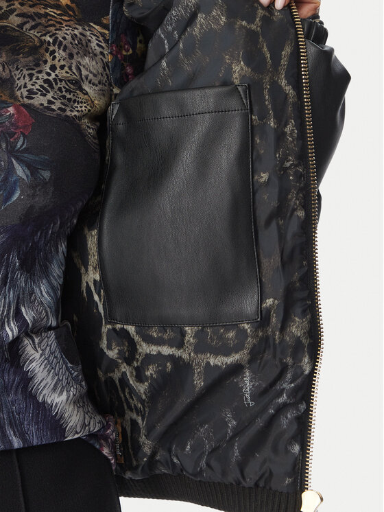 Just Cavalli Just Cavalli Winterjacke 81PAS405 CNDU2 Schwarz Regular Fit