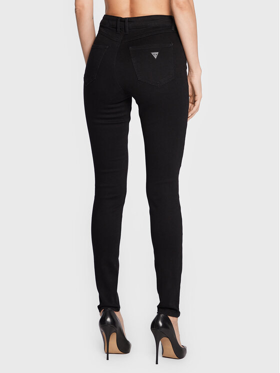 Guess Guess Jeansy 1981 W2YA46 D4PZ1 Czarny Skinny Fit
