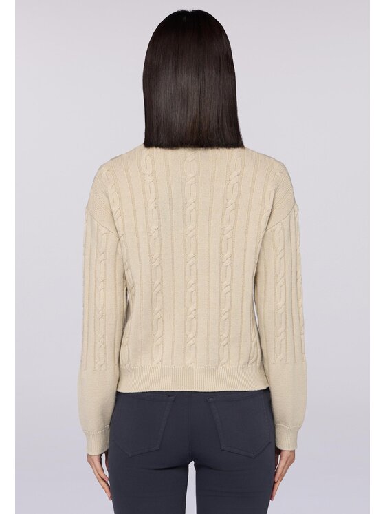 Trussardi Trussardi Cardigan M7406001130N002 Beige Regular Fit