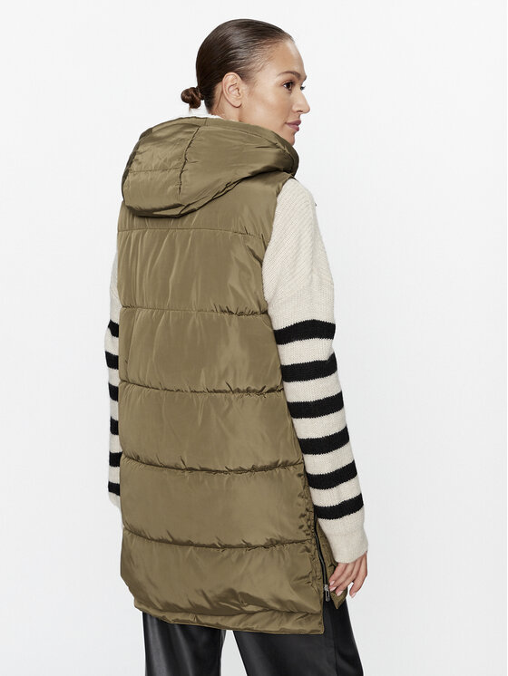 ONLY ONLY Αμάνικο Μπουφάν 15300259 Καφέ Regular Fit