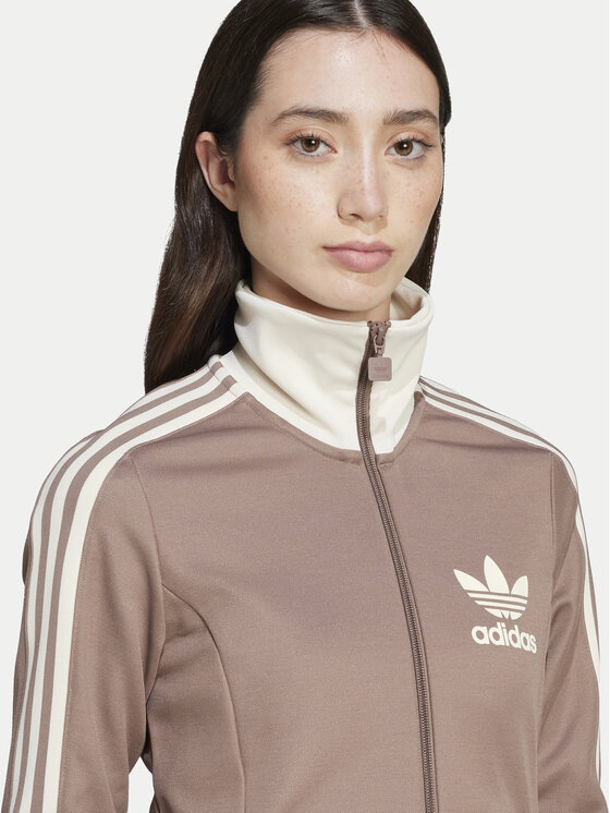 adidas adidas Rochie tricotată adicolor 3-Stripes JC5779 Bej Regular Fit
