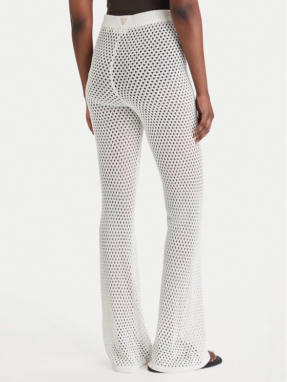 Guess Guess Stoffhose E6GB05 Z5632 Weiß Regular Fit