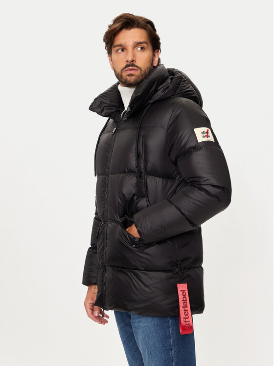 AFTER LABEL Vatovaná bunda Colonia A00016 Čierna Regular Fit