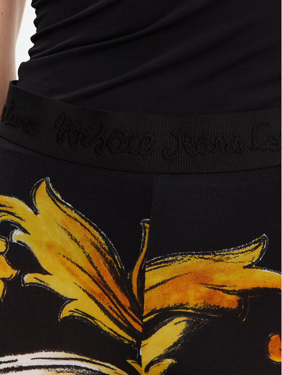 Versace Jeans Couture Versace Jeans Couture Kalhoty z materiálu 78HAC107 JS471 Černá Regular Fit