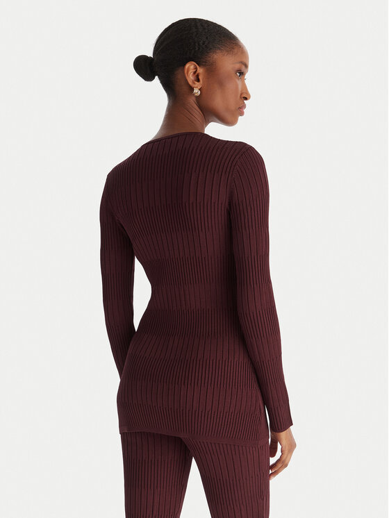 Marciano Guess Marciano Guess Hlače iz tkanine 5YGB29 5881Z Bordo rdeča Regular Fit