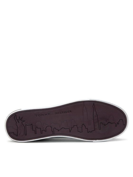 Tommy Hilfiger Tommy Hilfiger Sneakers Essential Leather Detail Vulc FM0FM04047 Negru