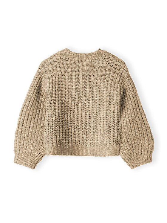 minoti minoti Sweter 32KNIT101 Beżowy Regular Fit