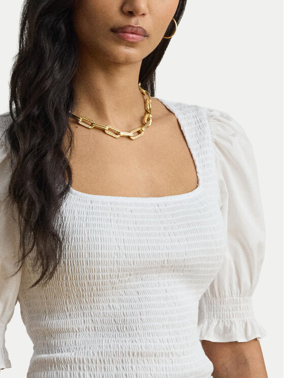 LAUREN RALPH LAUREN LAUREN RALPH LAUREN Блуза 200P09102001 Бял Slim Fit