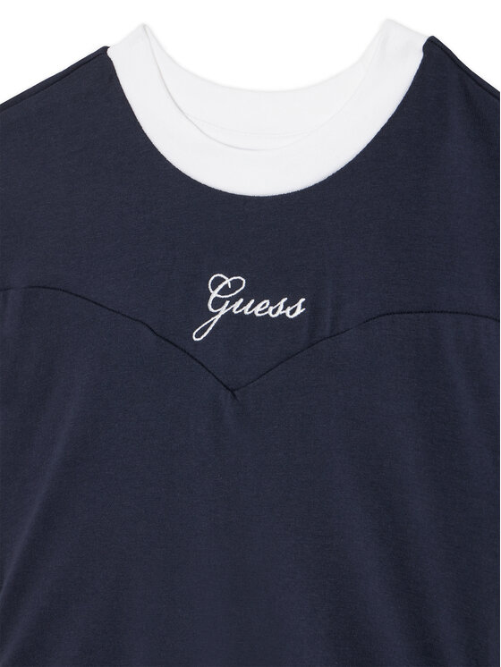 Guess Guess Rochie de zi J6GK03 J1314 Bleumarin Regular Fit