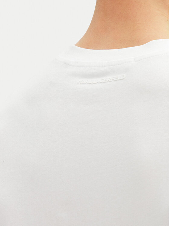 KARL LAGERFELD KARL LAGERFELD T-Shirt 755156 552235 Biały Regular Fit