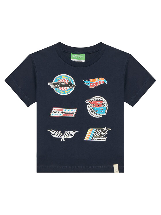 United Colors Of Benetton T-Shirt 3I1XG10I3 Granatowy Regular Fit