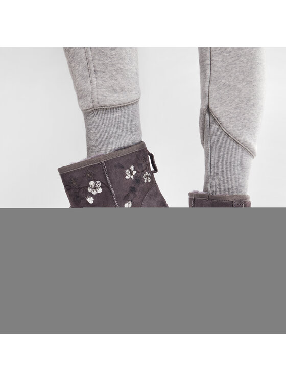 Ugg Ugg Μπότες Χιονιού W Classic Mini Blossom 1117317 Γκρι