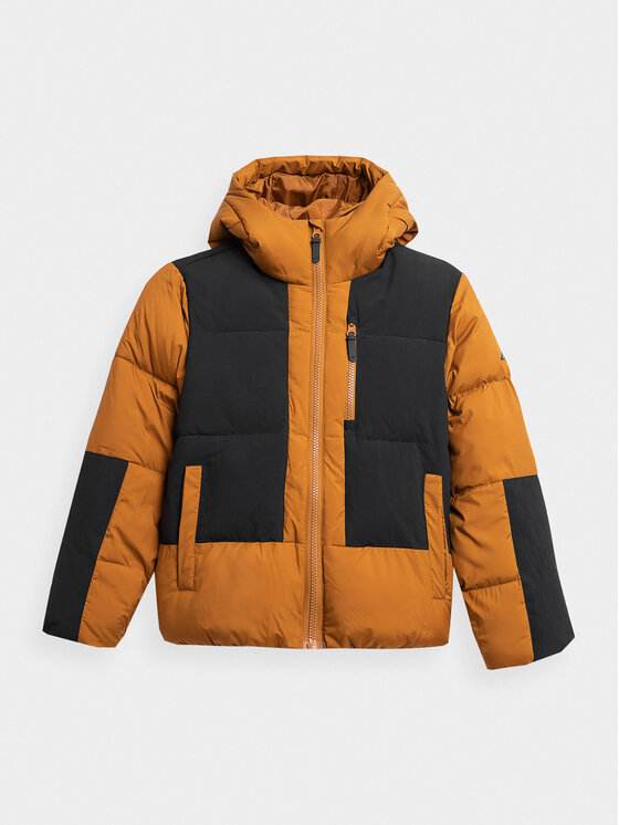 4F 4F Μπουφάν χειμωνιάτικο 4FJAW23TDJAM276 Καφέ Regular Fit