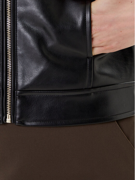Morgan Morgan Giacca in similpelle 252-GNOLA Nero Regular Fit