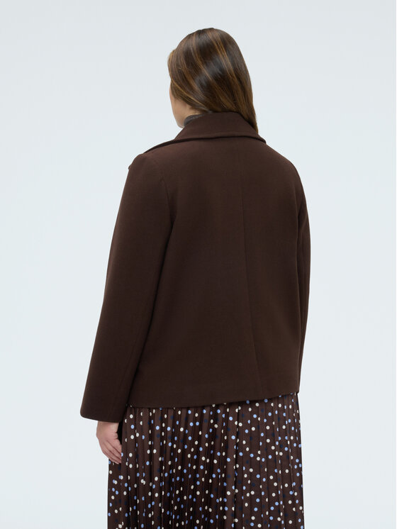 Fiorella Rubino Fiorella Rubino Płaszcz zimowy 8024T000372N032 Brązowy A-Line Fit