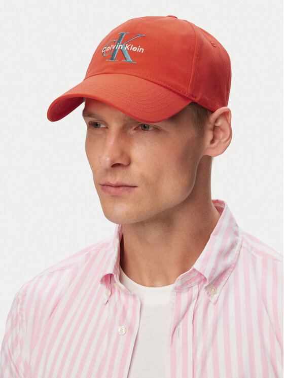 Calvin Klein Calvin Klein Cappellino Monologo Embroidery Baseball Cap LV04G5004G Arancione