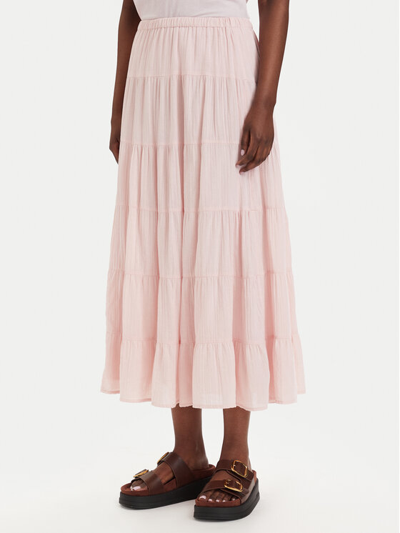 ONLY Fustă maxi Kelly 15374229 Roz deschis A-Line Fit
