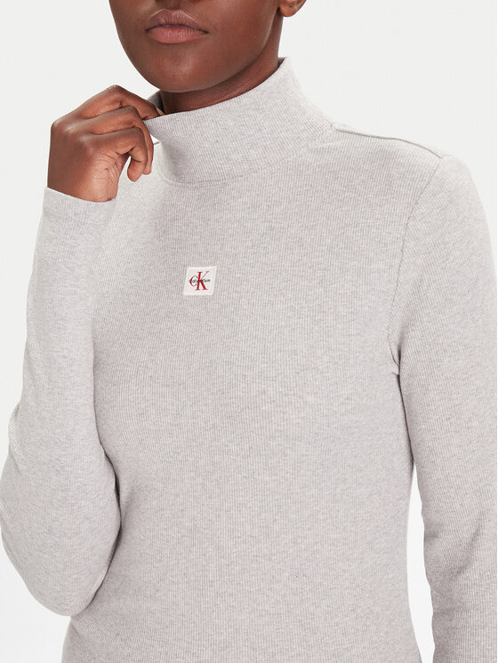 Calvin Klein Jeans Calvin Klein Jeans Гольф LV047D203G Сірий Slim Fit