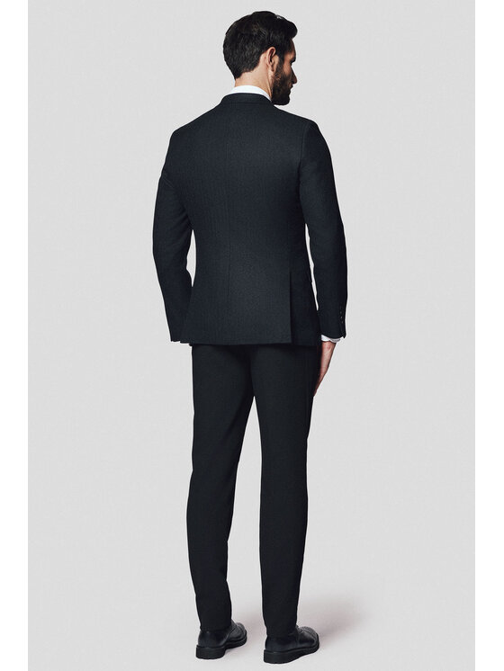 Lancerto Lancerto Marynarka Surrey MA073224000009 Czarny Slim Fit