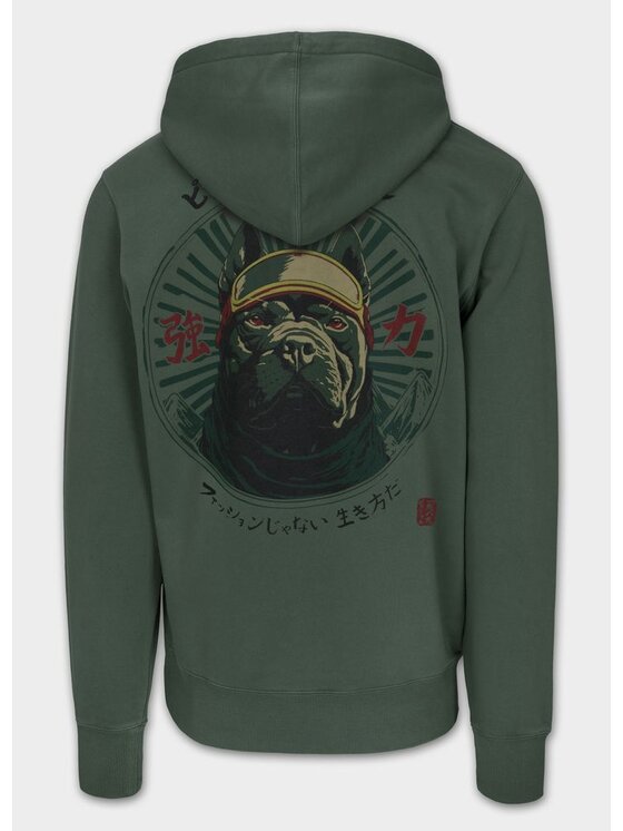 PITBULL PITBULL Bluza Bluza męska rozpinana z kapturem Washed MT FUJI XXL Zielony Regular Fit