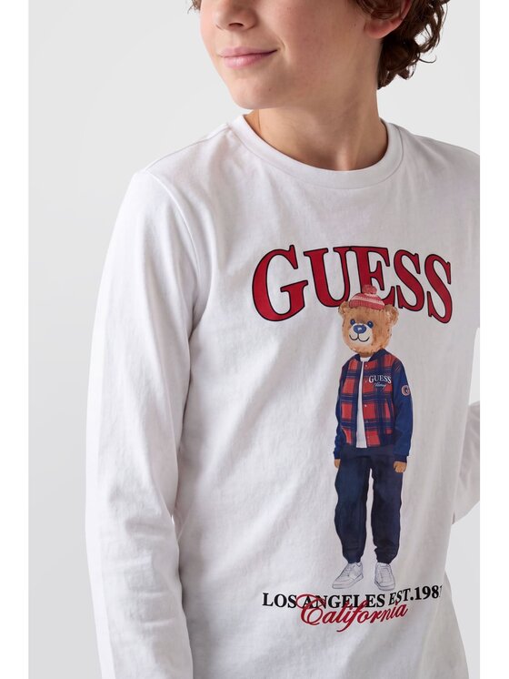 Guess Kids Guess Kids T-Shirt 184426 Bílá Classic Fit