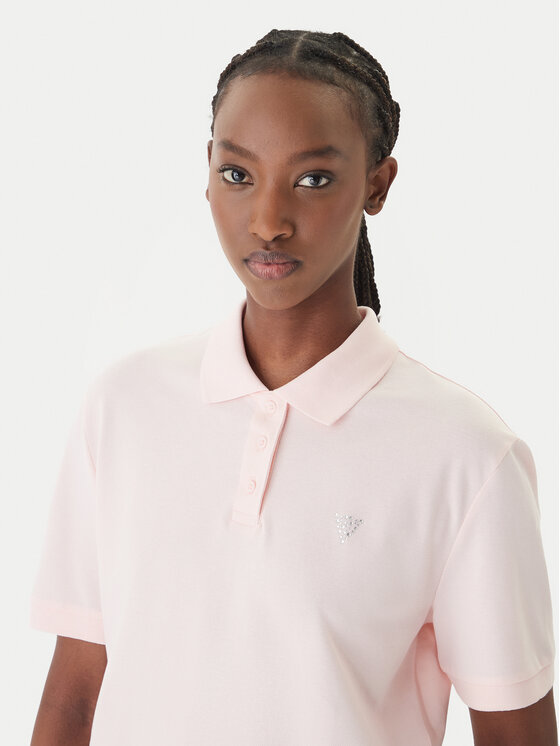 Guess Guess Tricou polo V6GP11 K3278 Roz Regular Fit