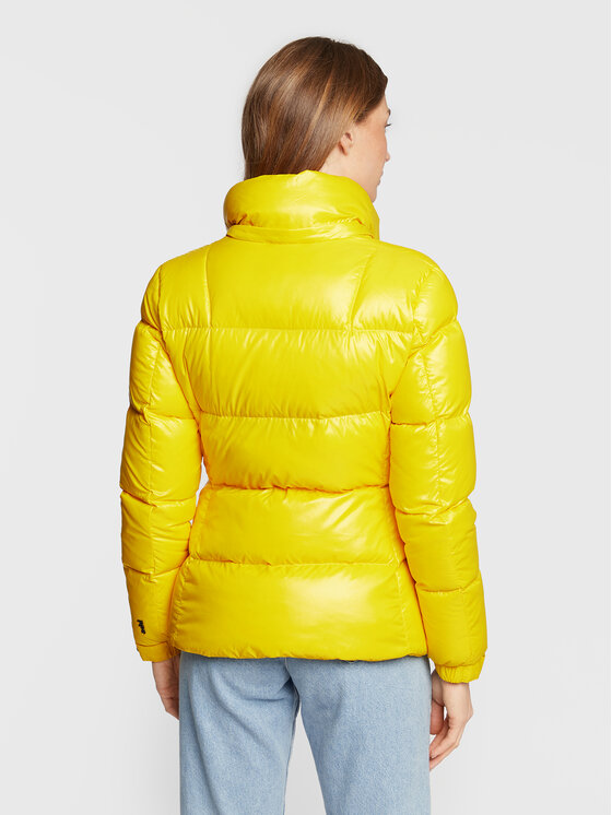 Add Add Пухено яке 6AW771 Жълт Regular Fit