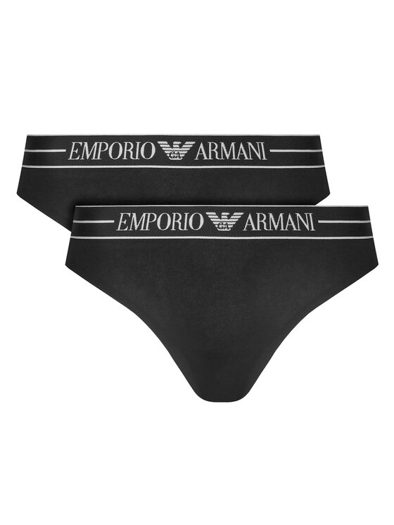 Emporio Armani Underwear Emporio Armani Underwear Súprava 2 kusov brazílskych nohavičiek EW000406 AF10881 MC005 Čierna