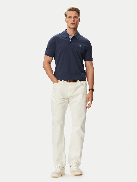 Beverly Hills Polo Club Beverly Hills Polo Club Polo majica P-SS26M-P450106BLU Mornarsko modra Regular Fit