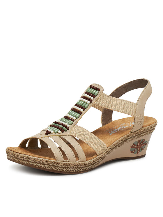 Rieker Rieker Sandalen V2451-62 Beige