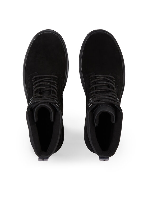 Calvin Klein Jeans Calvin Klein Jeans Schnürschuhe Eva Mid Laceup Boot Suede YM0YM00802 Schwarz