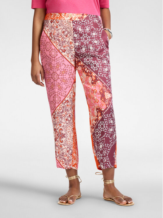 Elena Mirò Elena Mirò Pantaloni di tessuto P006P000493N001 Arancione Regular Fit