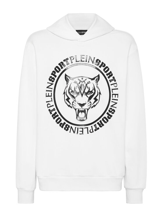 Plein Sport Plein Sport Bluza 13115 Biały Regular Fit