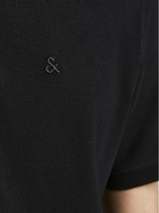 Jack & Jones Jack & Jones Polo Paulos 12136668 Czarny Slim Fit