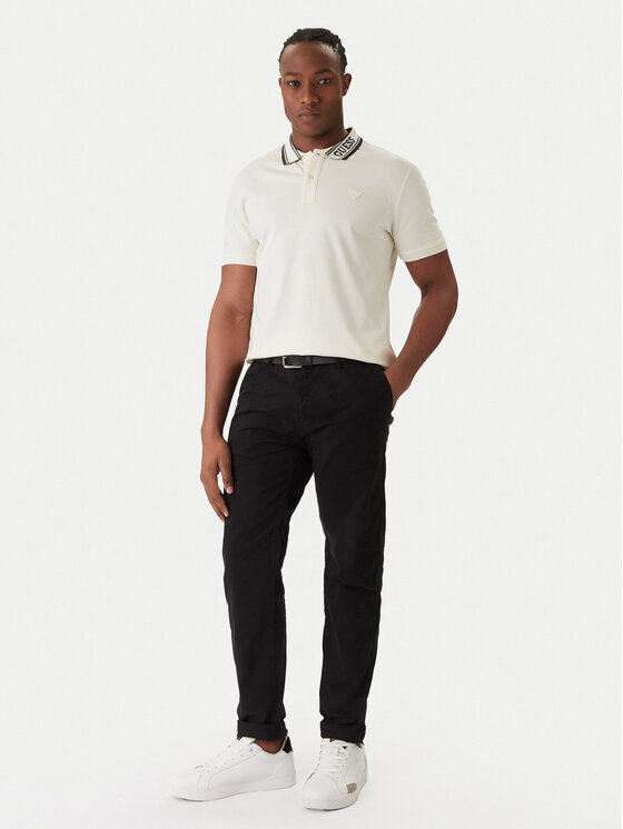 Guess Guess Tricou polo M6RP60 K7O64 Écru Regular Fit
