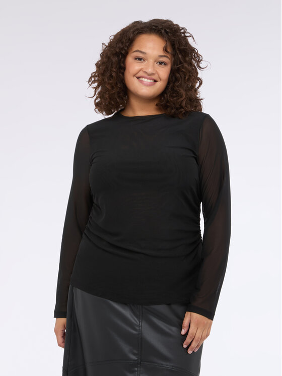 Fiorella Rubino Fiorella Rubino Bluzka G004L008780N033 Czarny Regular Fit