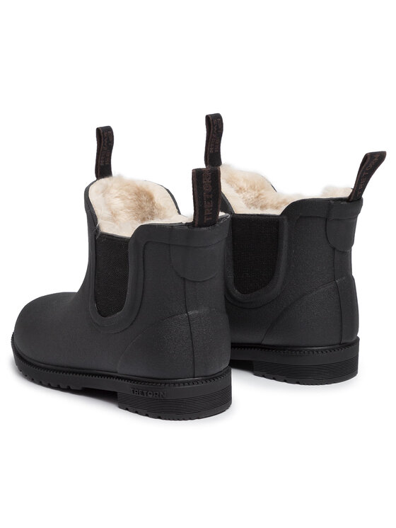 Tretorn Tretorn Гумени ботуши Chelsea Winter 47263310 Черен