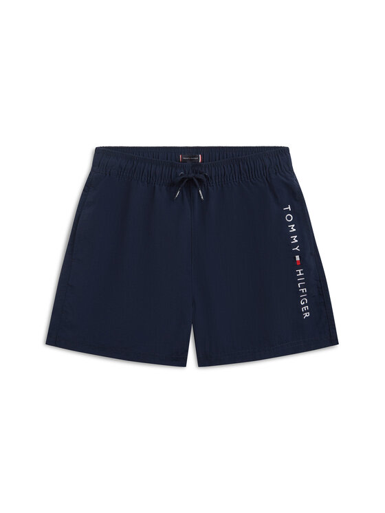 Tommy Hilfiger Tommy Hilfiger Plavecké šortky Original Logo Embroidery UB0UB00589 Tmavomodrá Regular Fit