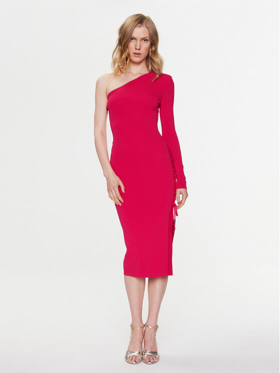 Elisabetta Franchi Rochie cocktail AM-91B-32E2-V480 Roz Slim Fit AM-91B-32E2-V480 imagine noua