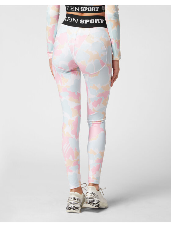 Plein Sport Plein Sport Legginsy 12983 Różowy Active Fit